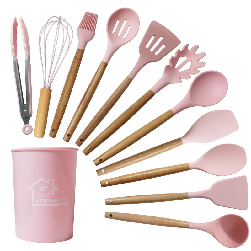 12-Piece Non-stick Pan Cooking Utensils Baking Tools And Storage Box Tools