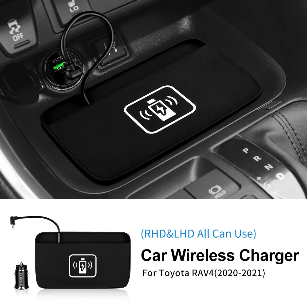 for Toyota Rav4 Rav 4 xa50 2019 2020 2021 2022 Car Wireless Charger 15W Mobile Phone Fast Charging Holder LHD RHD Accessories